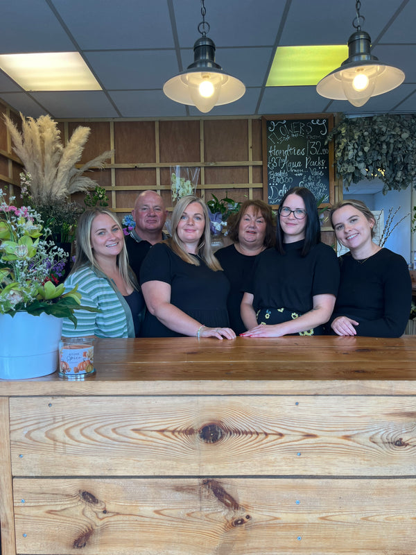 Team shot in shop