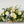 Load image into Gallery viewer, Danielle Basket - A classic, stylish and sophisticated natural white bouquet with greenery and eucalyptus displayed in a basket, for next day delivery in Bournemouth.